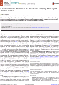 Cover page: Chromosome and Plasmids of the Tick-Borne Relapsing Fever Agent Borrelia hermsii
