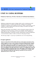 Cover page: Unit 33: Using Buffers