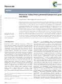 Cover page: Molecular release from patterned nanoporous gold thin films