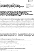 Cover page: Exposure-Response and Population Pharmacokinetic Analyses of a Novel Subcutaneous Formulation of Daratumumab Administered to Multiple Myeloma Patients.