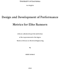 Cover page: Design and Development of Performance Metrics for Elite Runners