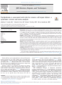 Cover page: Dyslipidemia is associated with risk for rotator cuff repair failure: a systematic review and meta-analysis.