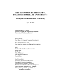 Cover page: The Economic Benefits of a Disaster Resistant University: Earthquake Loss Estimation for UC Berkeley