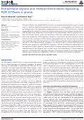 Cover page: Extracellular signals and receptor-like kinases regulating ROP GTPases in plants