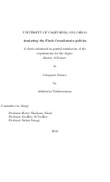 Cover page: Analyzing the flash crossdomain policies