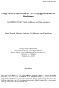 Cover page: Energy Efficiency Improvement and Cost Saving Opportunities for the Glass Industry.    An ENERGY STAR Guide for Energy and Plant Managers