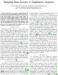 Cover page: Bringing Data Science to Qualitative Analysis