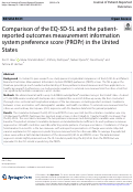 Cover page: Comparison of the EQ-5D-5L and the patient-reported outcomes measurement information system preference score (PROPr) in the United States.