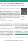 Cover page: Corneal Health during Three Months of Scleral Lens Wear.