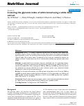 Cover page: Lowering the glycemic index of white bread using a white bean extract