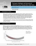 Cover page: The Equity Challenges and Outcomes of California County Transportation Sales Taxes