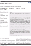 Cover page: Hyperlactatemia in diabetic ketoacidosis