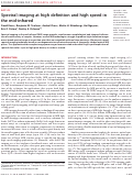 Cover page: Spectral imaging at high definition and high speed in the mid-infrared.