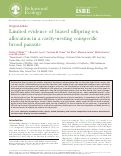 Cover page: Limited evidence of biased offspring sex allocation in a cavity-nesting conspecific brood parasite.