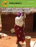 Cover page: U.S. Farm Bill Makes Women and Children Food Insecure