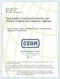 Cover page: Road Quality, Local Economic Activity, and Welfare: Evidence from Indonesia's Highways