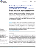 Cover page: Nationally-representative serostudy of dengue in Bangladesh allows generalizable disease burden estimates