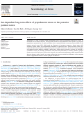 Cover page: Sex-dependent long-term effects of prepubescent stress on the posterior parietal cortex