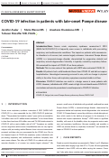 Cover page: COVID‐19 infection in patients with late‐onset Pompe disease