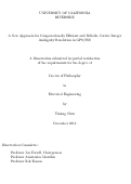 Cover page: A New Approach for Computationally Efficient and Reliable Carrier Integer Ambiguity Resolution in GPS/INS