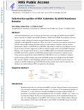 Cover page: Selective Recognition of RNA Substrates by ADAR Deaminase Domains