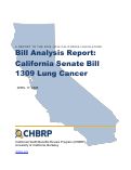 Cover page of Analysis of&nbsp;Senate Bill 1309: Lung Cancer