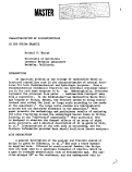 Cover page: CHARACTERIZATION OF DISCONTINUITIES IN THE SPRIPA GRANITE