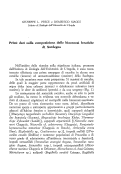 Cover page: Primi dati sulla composizione delle biocenosi freatiche di Sardegna