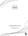 Cover page: Daize
