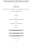 Cover page: Computational Studies on the [FeFe] Hydrogenase Maturation and the Metamorphism of the Circadian Protein KaiB