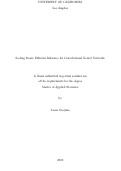 Cover page: Scaling Down: Efficient Inference for Convolutional Neural Networks