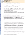 Cover page: Disease Risk Factors Identified Through Shared Genetic Architecture and Electronic Medical Records