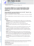 Cover page: Assessing for differences in opioid administration during inpatient end-of-life care for patients with limited English proficiency.