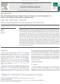 Cover page: The relationship between family history of tobacco use and progression to tobacco use among young adult e-cigarette users