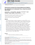 Cover page: Randomized Controlled Trial Testing Mobile-Based Attention-Bias Modification for Posttraumatic Stress Using Personalized Word Stimuli