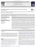 Cover page: Disrupted segregation of working memory networks in temporal lobe epilepsy