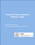 Cover page of Consumer Finance Research Methods Toolkit (BETA Version)