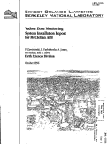 Cover page: Vadose Zone Monitoring System Installation Report for McClellan AFB