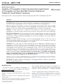 Cover page: Variability of Pornographic Content Consumed and Longest Session of Pornography Use Associated With Treatment Seeking and Problematic Sexual Behavior Symptoms.