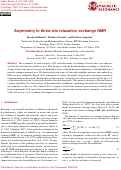 Cover page: Asymmetry in three-site relaxation exchange NMR.