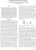 Cover page: Learning Structured Generative Concepts