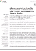 Cover page: A Comprehensive Overview of the Physical Health of the Adolescent Brain Cognitive Development Study Cohort at Baseline.