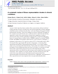 Cover page: A systematic review of illness representation clusters in chronic conditions