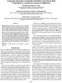 Cover page: Comparing Alternative Computational Models of the Stroop TaskUsing Effective Connectivity Analysis of fMRI Data