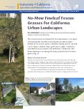 Cover page: No-Mow Fineleaf Fescue Grasses for California Urban Landscapes