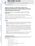 Cover page: Obesity and Response to Infliximab in Patients with Inflammatory Bowel Diseases: Pooled Analysis of Individual Participant Data from Clinical Trials