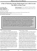 Cover page: A Pair of Testicular Torsion Medicolegal Cases with Caveats: The Ball’s in Your Court