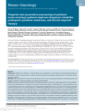 Cover page: Targeted next-generation sequencing of pediatric neuro-oncology patients improves diagnosis, identifies pathogenic germline mutations, and directs targeted therapy