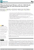 Cover page: Enhancing Radiologist Efficiency with AI: A Multi-Reader Multi-Case Study on Aortic Dissection Detection and Prioritization.