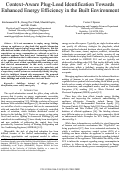 Cover page: Context-Aware Plug-Load Identification Towards Enhanced Energy Efficiency in the Built Environment